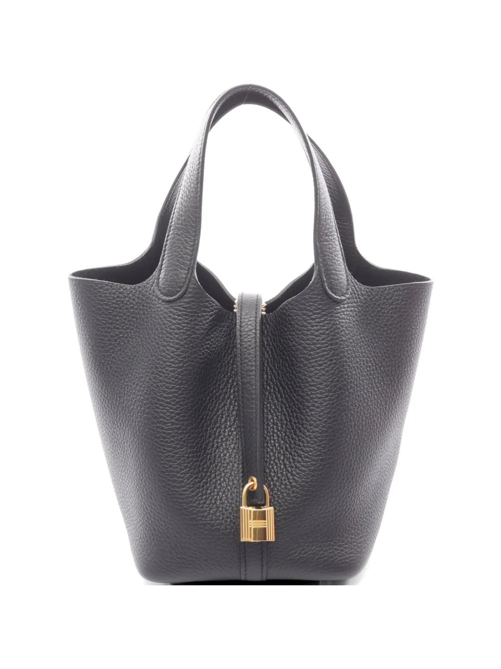 Hermès Pre-Owned 2025 PM Picotin Lock Clemence-leather tote bag - Black