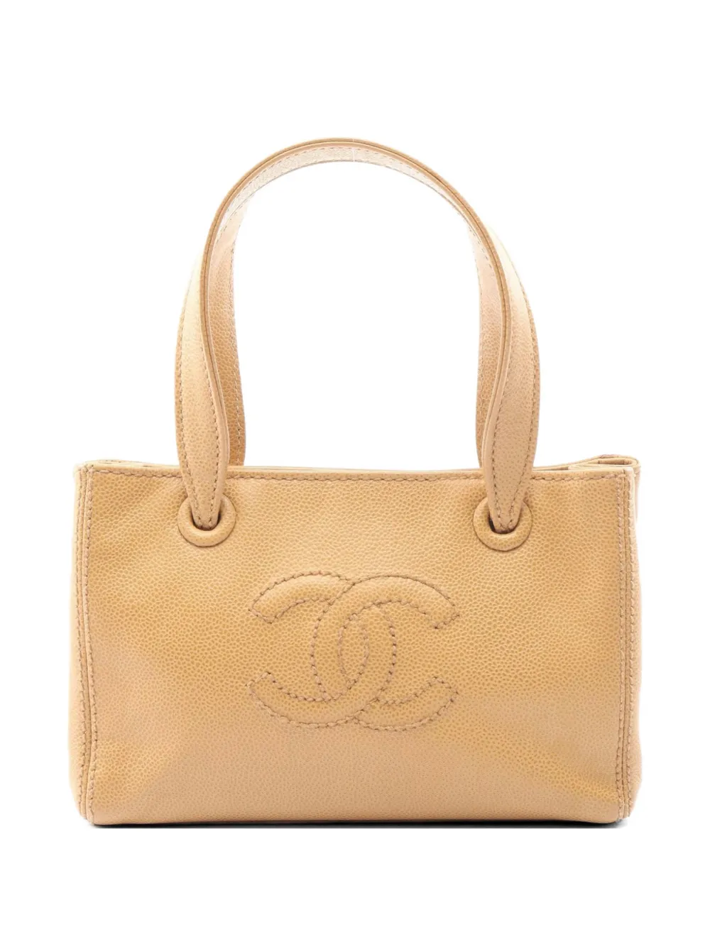 CHANEL Pre-Owned 2004-2005 mini Coco mark tote bag - Toni neutri