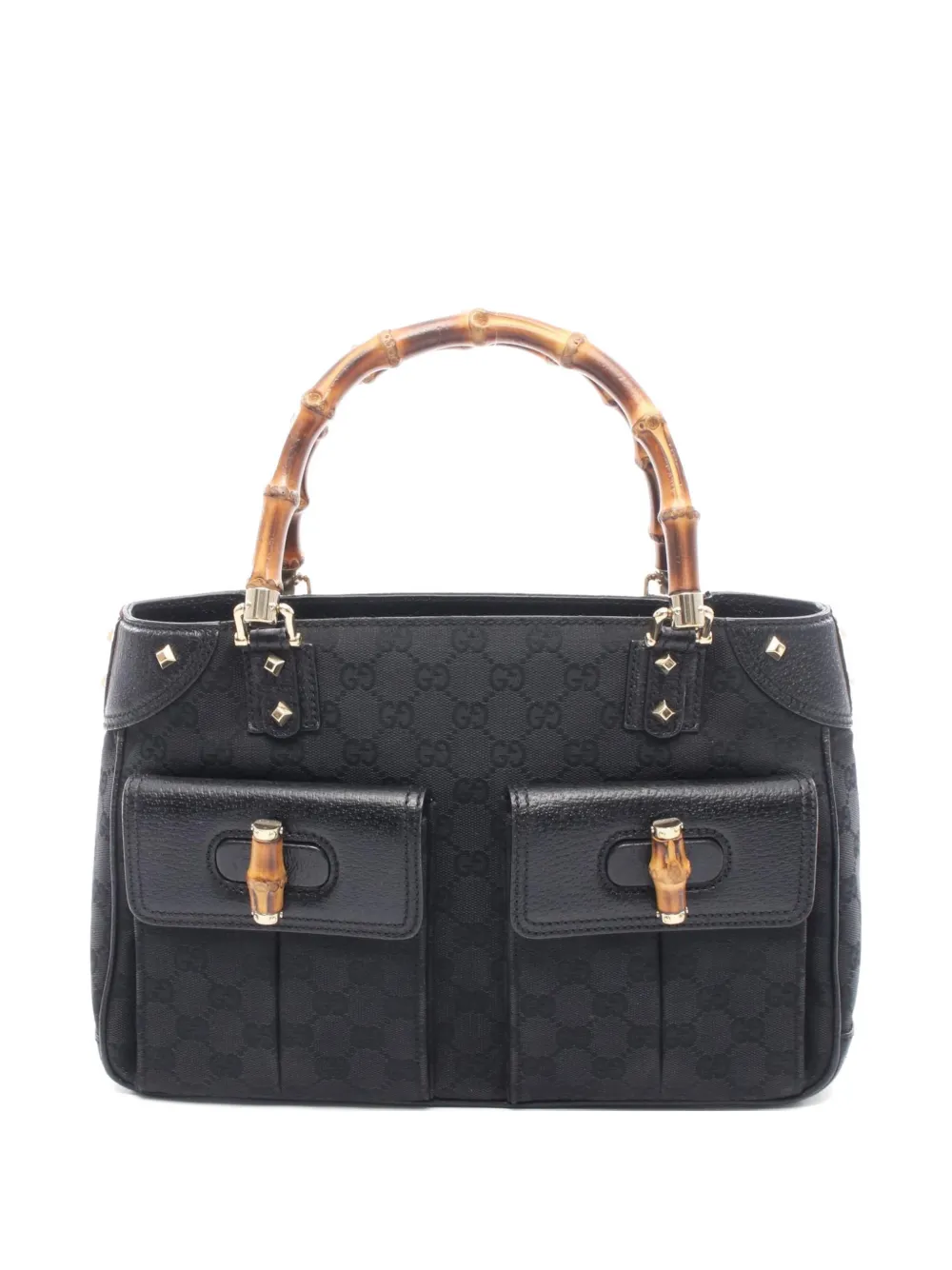 Gucci Pre-Owned Bamboo GG handbag - Schwarz