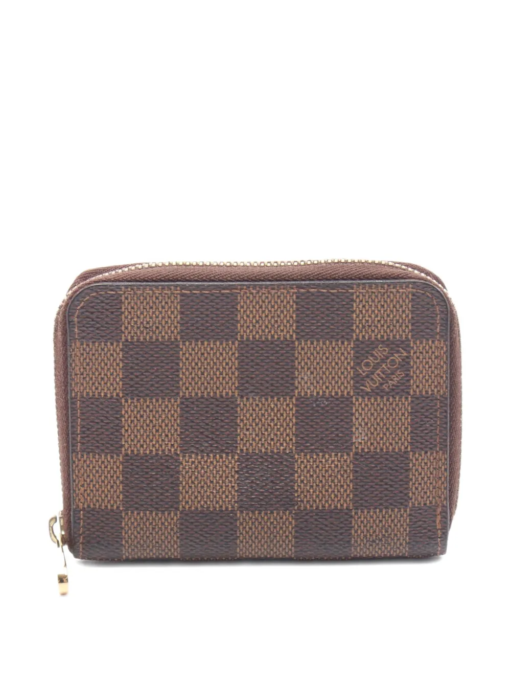 Louis Vuitton Pre-Owned 2010 Damier Ebene Zippy coin purse - Marrone