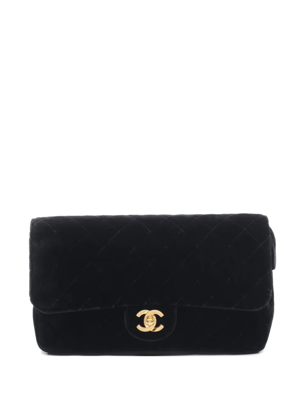CHANEL Pre-Owned 1994-1996 Velvet Flap Matelasse backpack - Nero