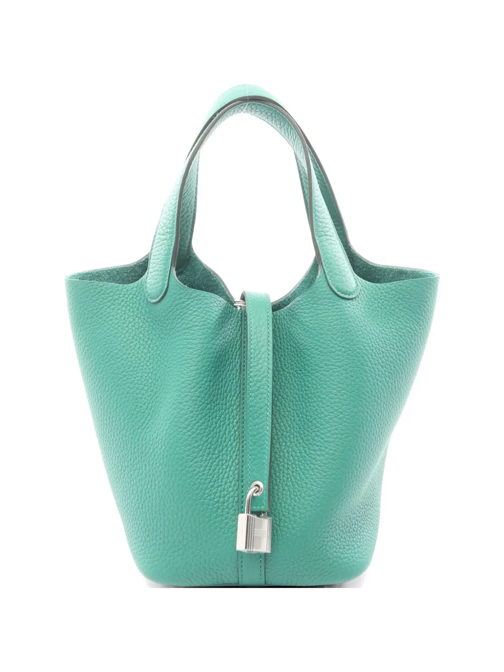 Hermès Pre-Owned 2025 PM Picotin Lock Clemence-leather tote bag - Verde