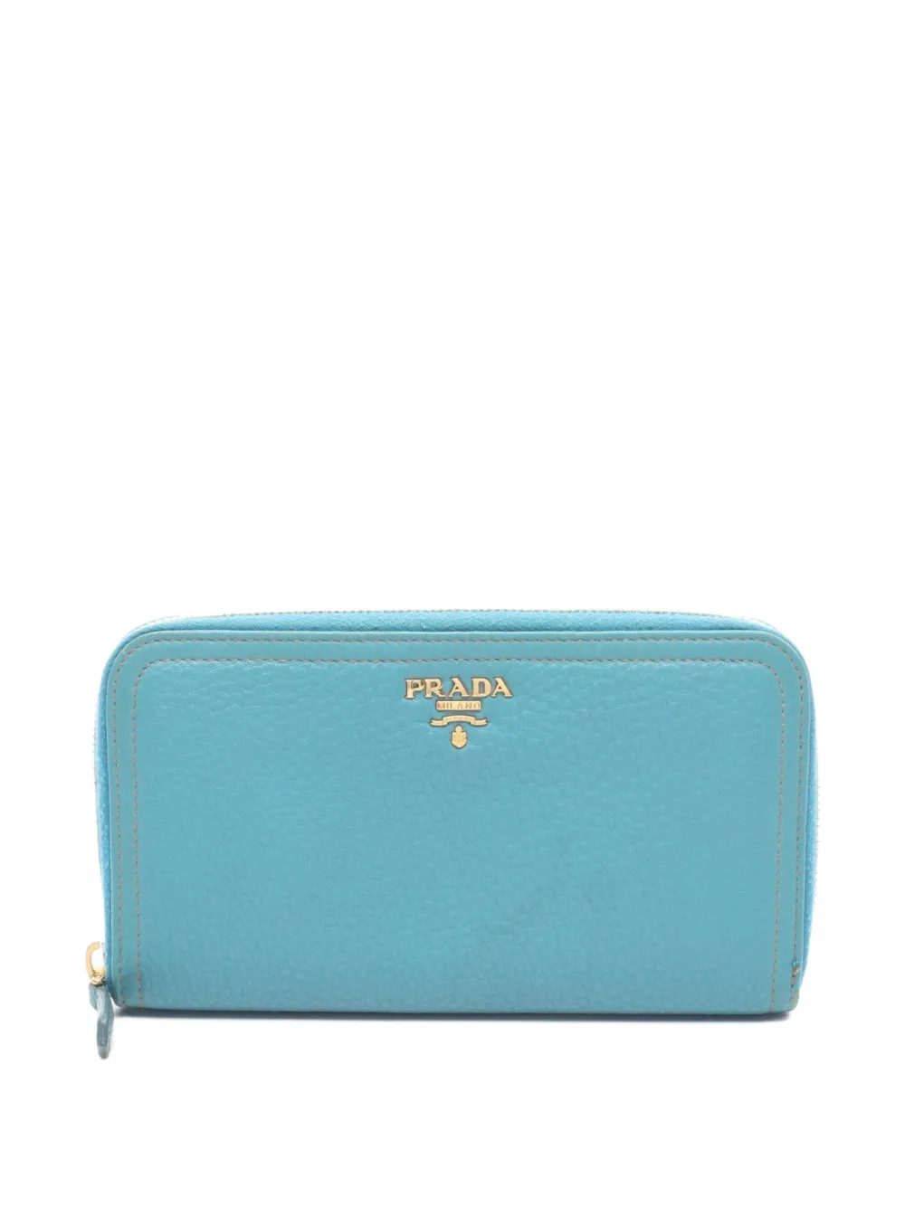Prada Pre-Owned 2000s Vitelo Daino-leather zip-around wallet - Blu