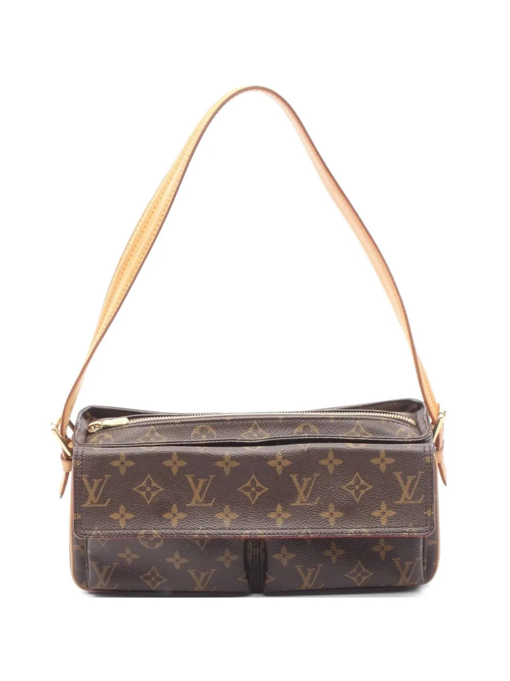 Louis Vuitton Pre-Owned 2004 Vivacite MM Monogram canvas shoulder bag - Braun