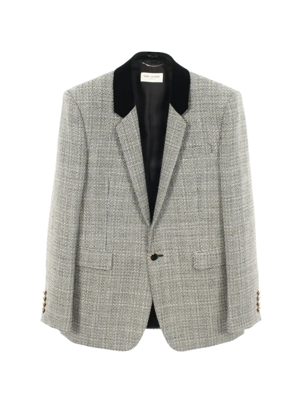 Saint Laurent Pre-Owned tweed blazer - Bianco