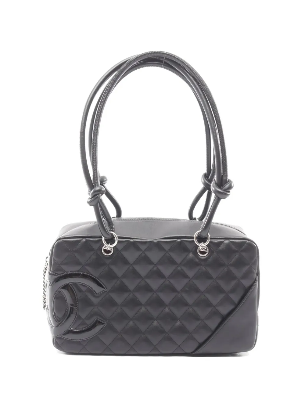 CHANEL Pre-Owned 2008-2009 Cambon line quilted shoulder bag - Nero