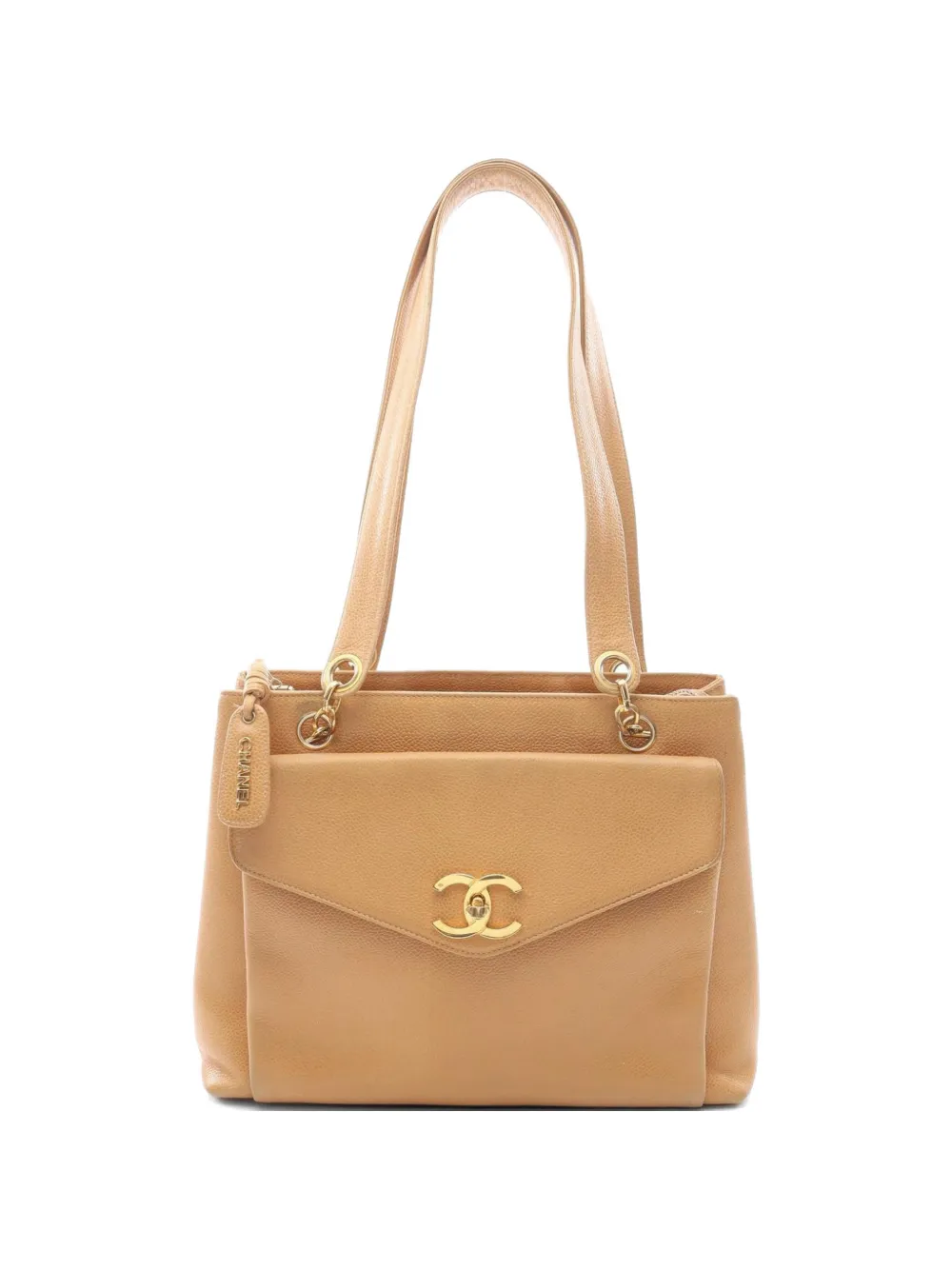 CHANEL Pre-Owned CC turn-lock shoulder bag - Toni neutri