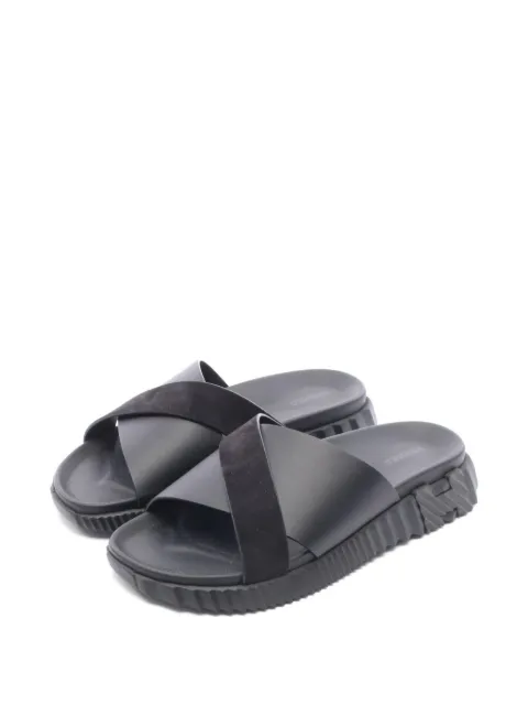 Hermès Pre-Owned Infrastructure crossover slide sandals