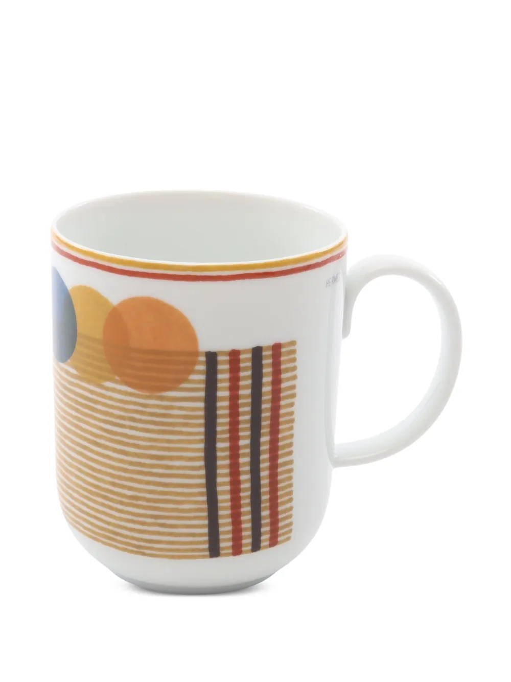 Hermès Pre-Owned Saut Hermès geometric mug - Bianco
