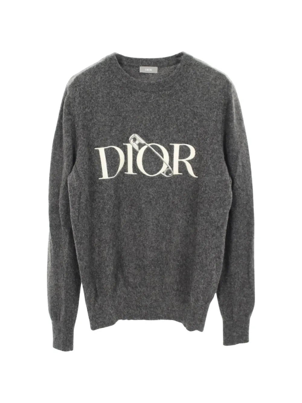 Christian Dior Pre-Owned x Judy Blame logo-embroidered sweater - Grigio