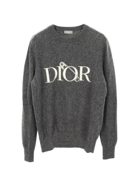 Christian Dior Pre-Owned suéter con logo bordado en colaboración con Judy Blame