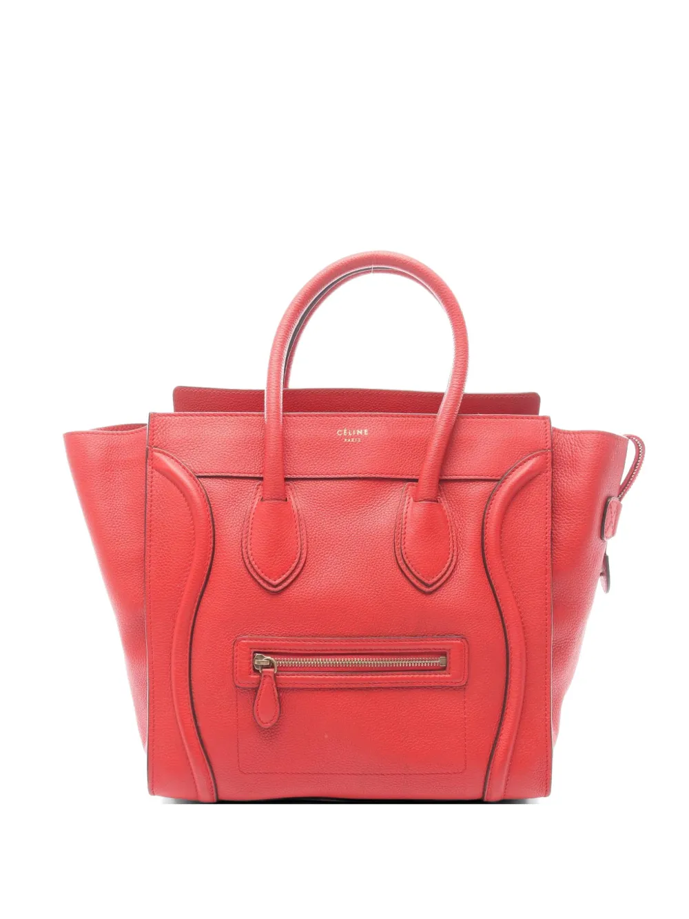 Celine Pre-Owned mini Luggage tote bag - Rosso