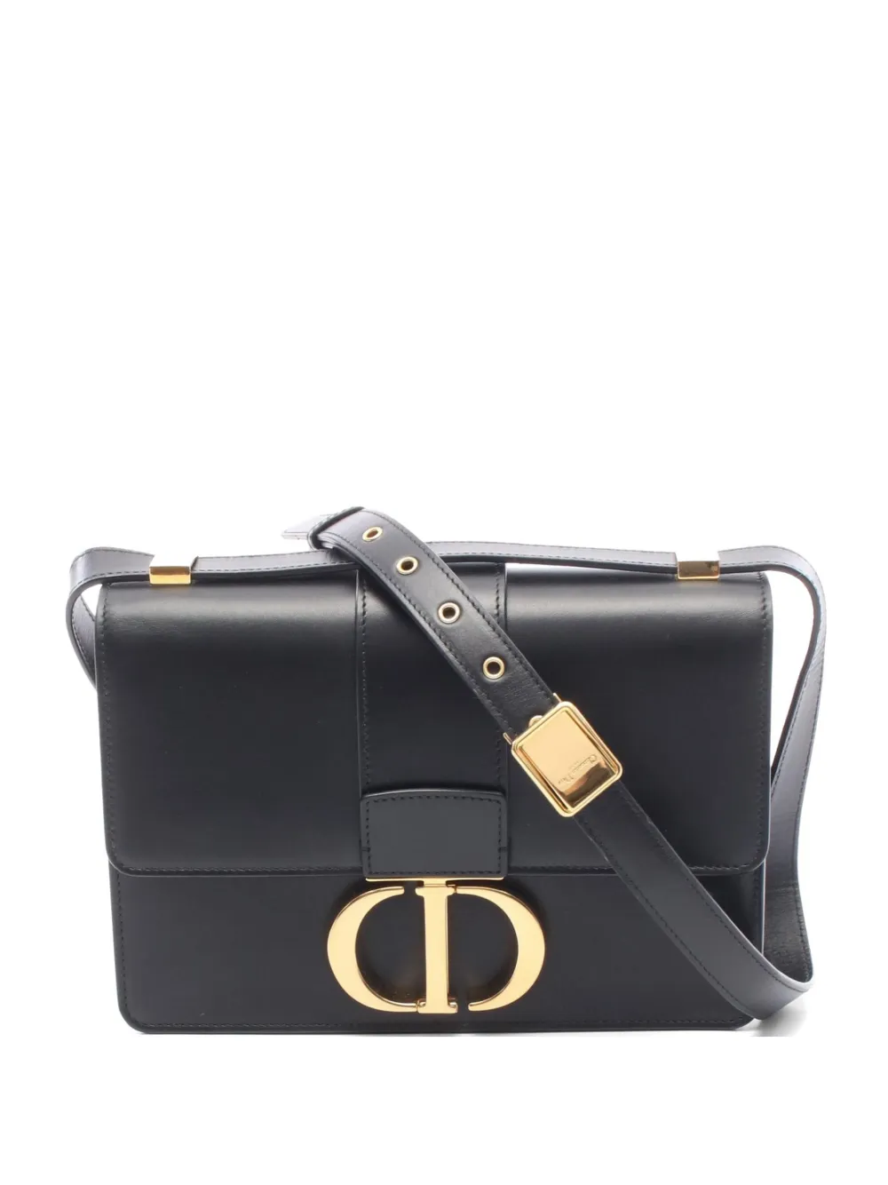 Christian Dior Pre-Owned 2020s 30 Montaigne leather crossbody bag - Nero