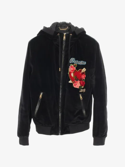 Dolce & Gabbana Pre-Owned chamarra bordada con capucha