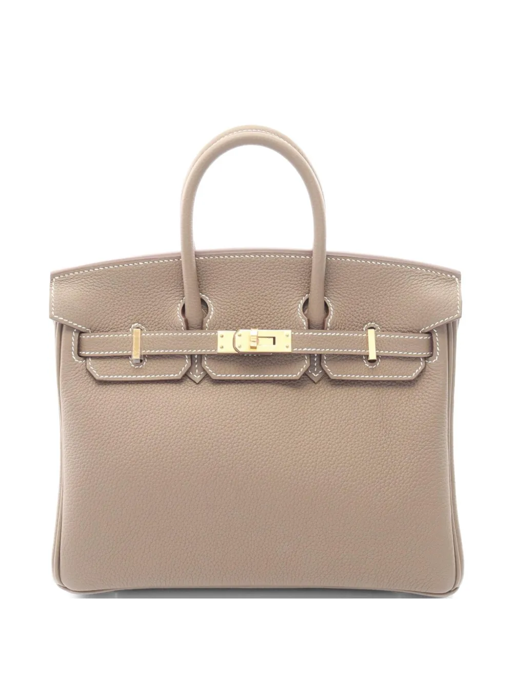 Hermès Pre-Owned 2026 25 Birkin Etoupe Togo-leather tote bag - Marrone