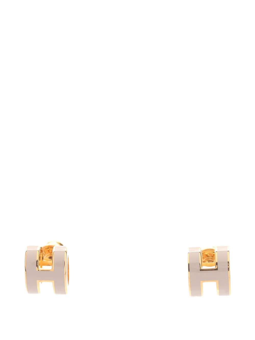 Hermès Pre-Owned H-motif earrings - Gold