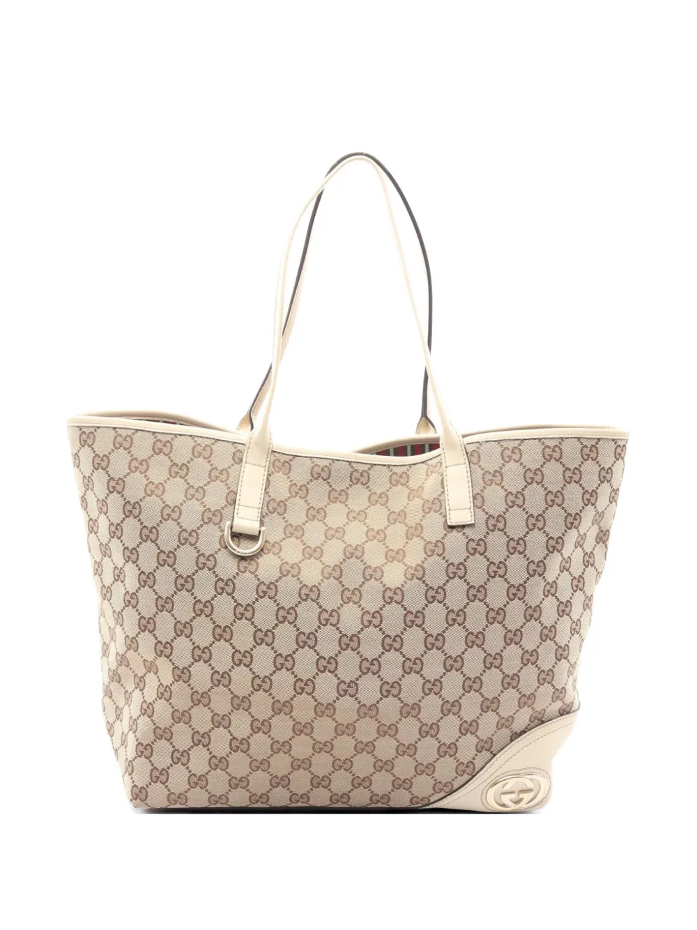 Gucci Pre-Owned 2000s Bullitt GG-canvas tote bag - Toni neutri