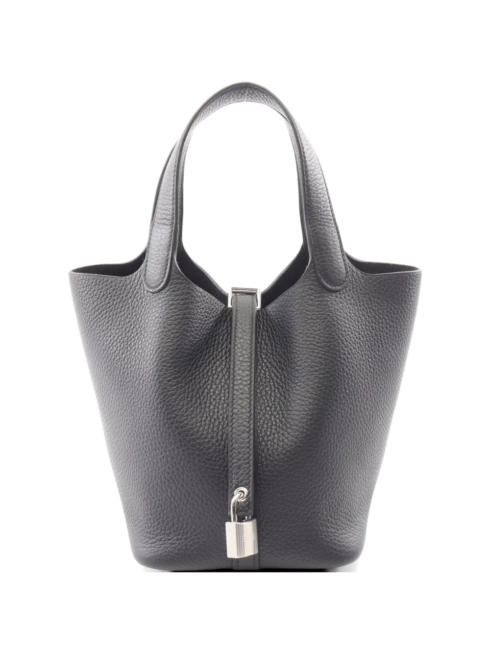 Hermès Pre-Owned 2025 PM Picotan Lock Clemence-leather tote bag - Nero