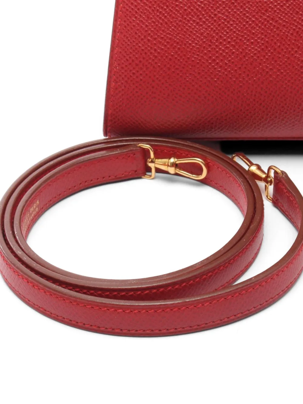 Hermès Pre-Owned 1995 Kelly Courchevel mini-shopper Rood