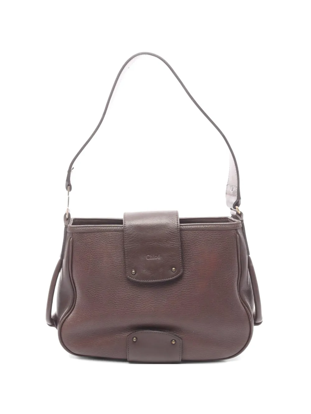 Chloé Pre-Owned 2000s leather shoulder bag - Marrone