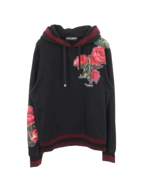 Dolce & Gabbana Pre-Owned Rose Patch hoodie