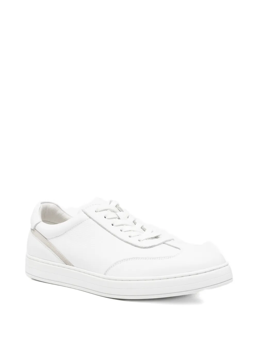 SERGIO MORETTI FIRENZE panelled lace-up sneakers Wit