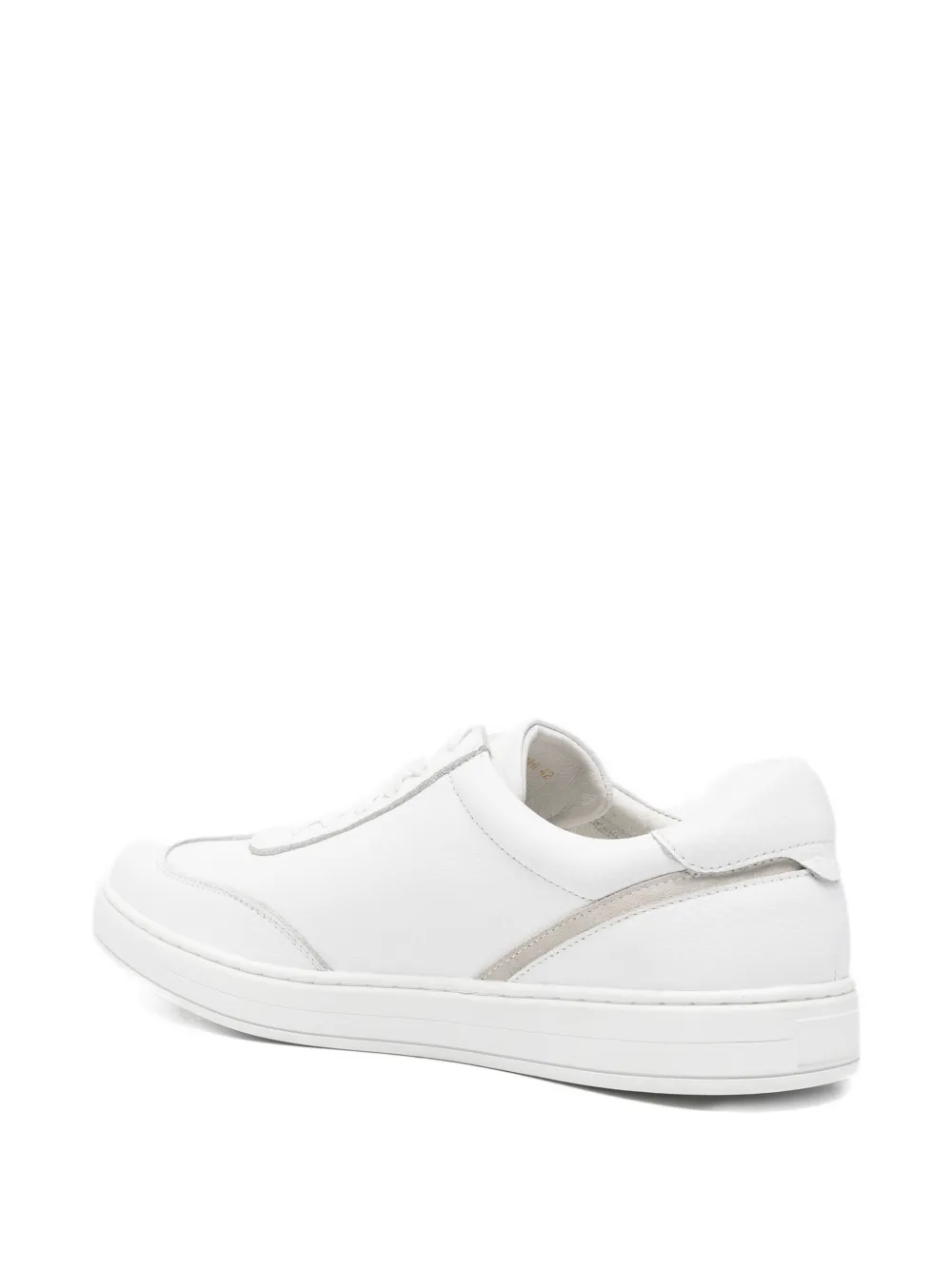 SERGIO MORETTI FIRENZE panelled lace-up sneakers Wit