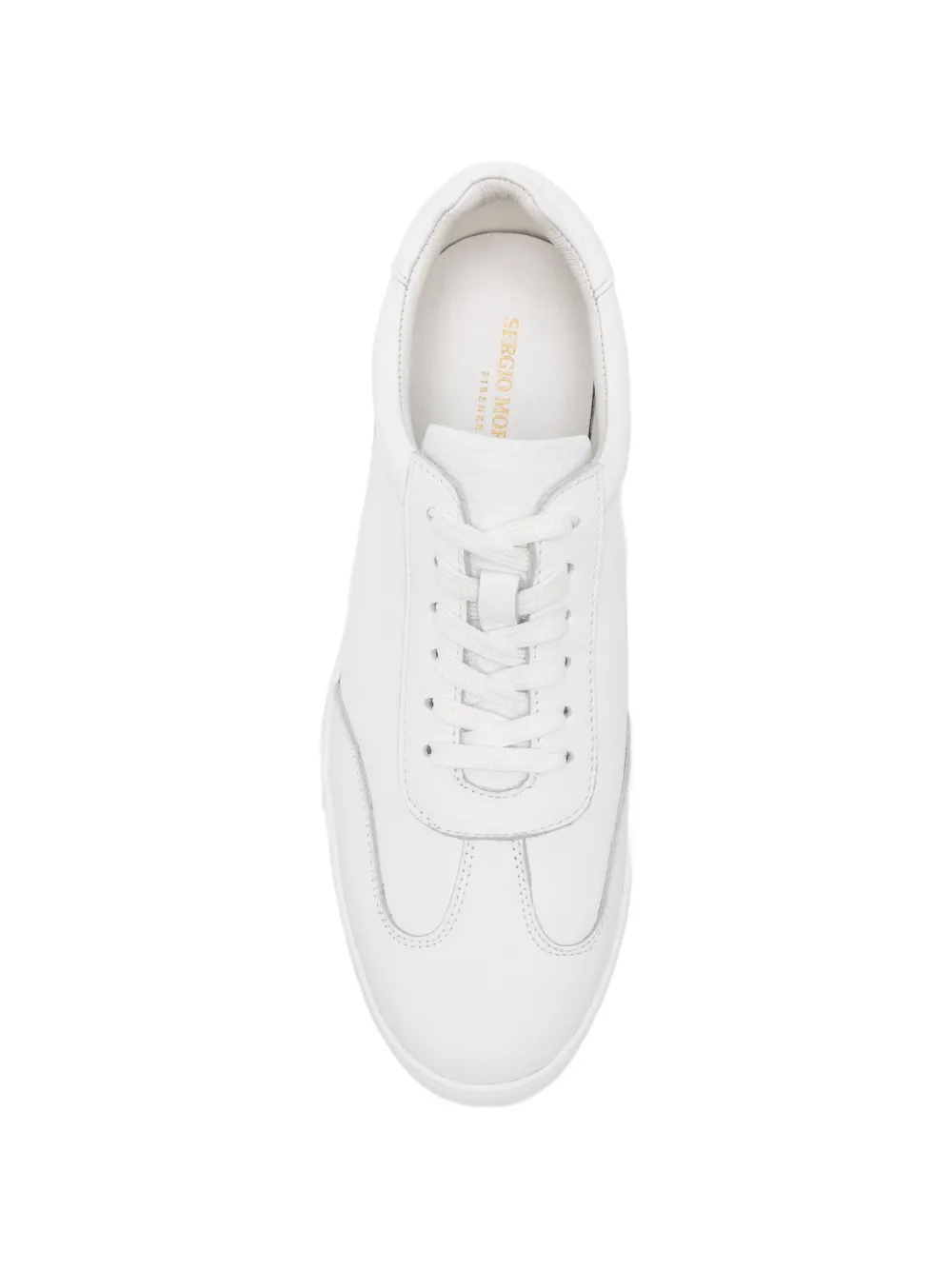 SERGIO MORETTI FIRENZE panelled lace-up sneakers Wit