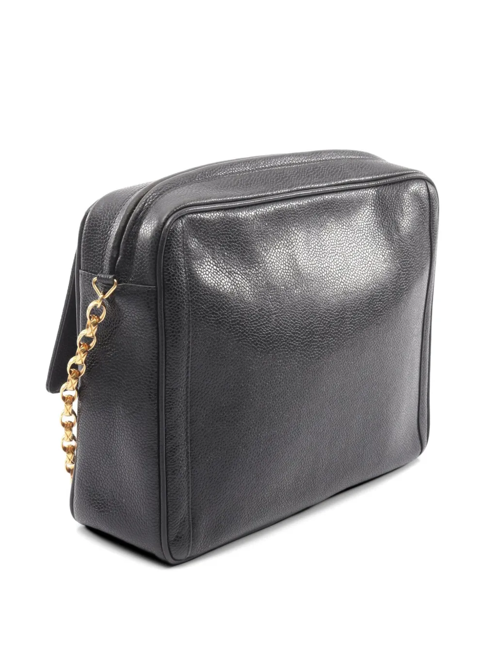 Chanel Pre-owned 1991-1994 Coco Mark Shoulder Bag in Black, view 2
