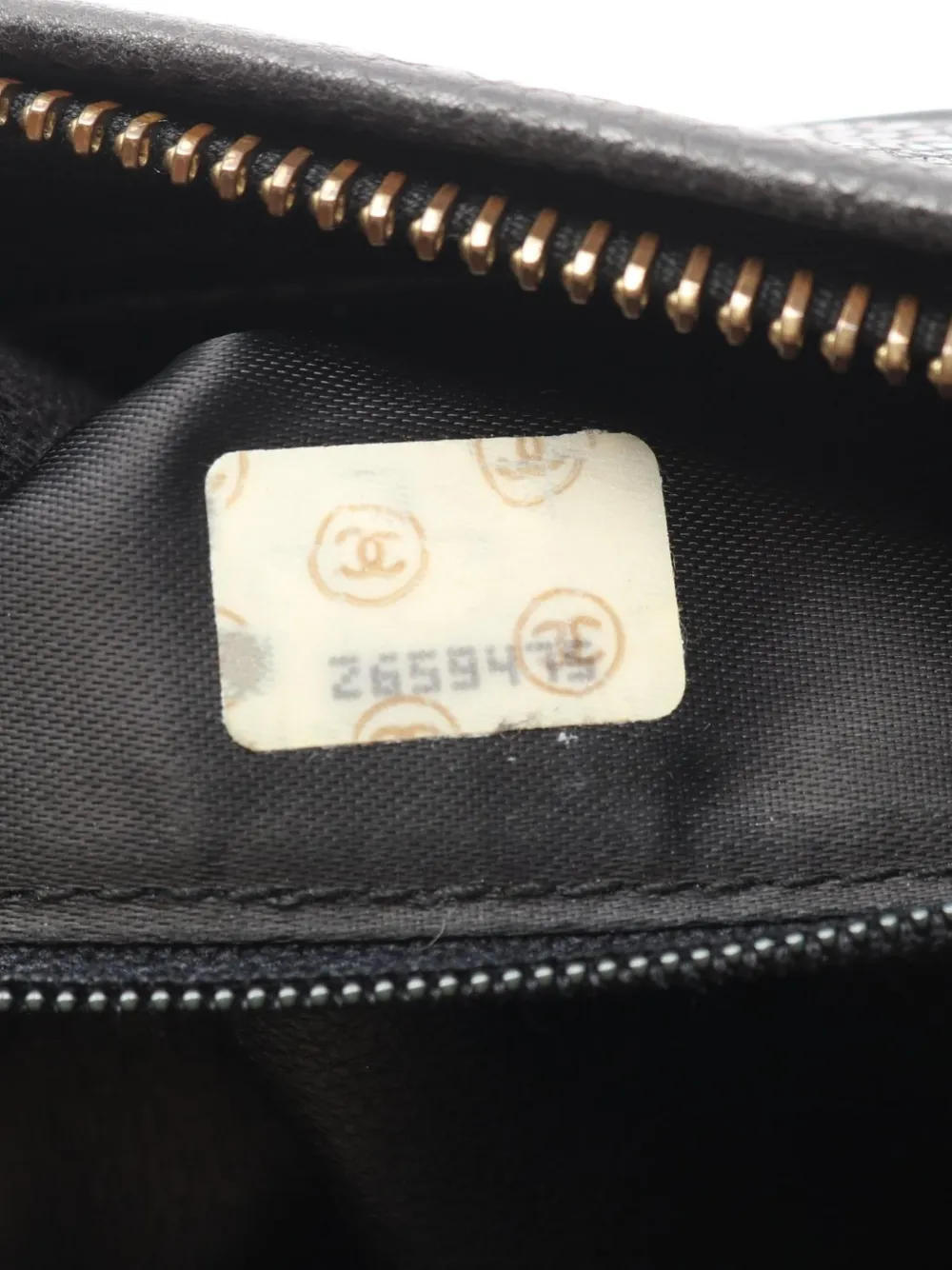 Chanel Pre-owned 1991-1994 Coco Mark Shoulder Bag in Black, view 4