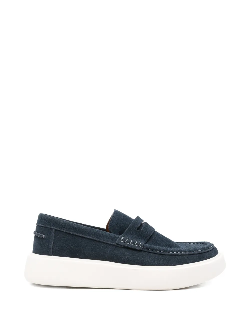 SERGIO MORETTI FIRENZE suede loafers - Blu