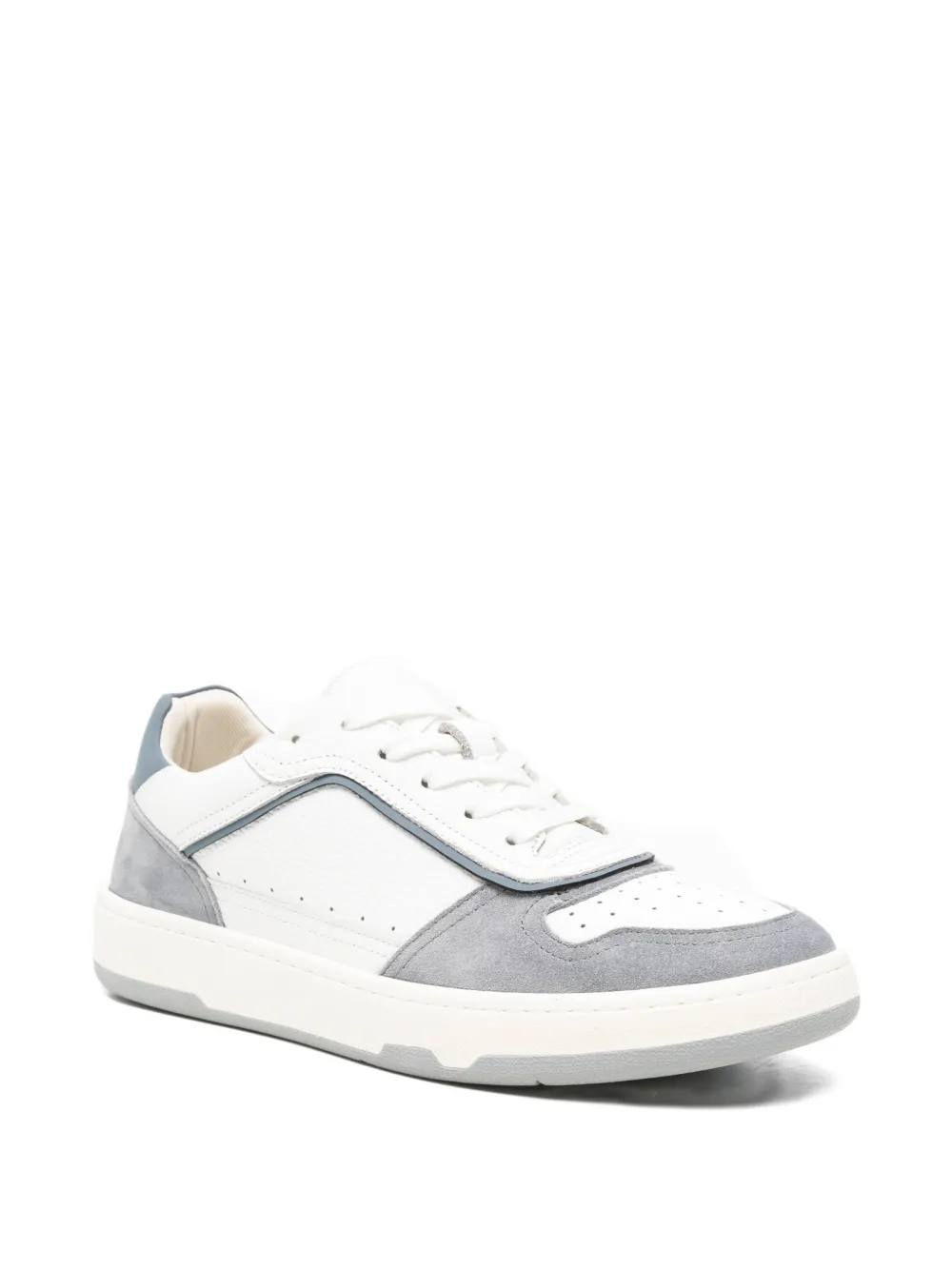 SERGIO MORETTI FIRENZE perforated-panel sneakers Wit