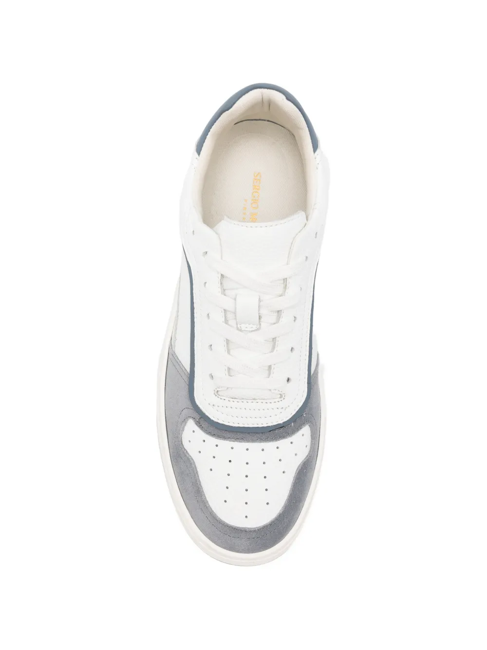 SERGIO MORETTI FIRENZE perforated-panel sneakers Wit