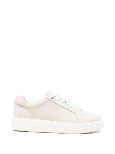 SERGIO MORETTI FIRENZE pebbled leather sneakers