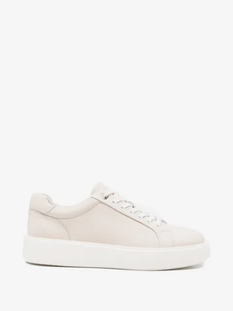 SERGIO MORETTI FIRENZE pebbled leather sneakers