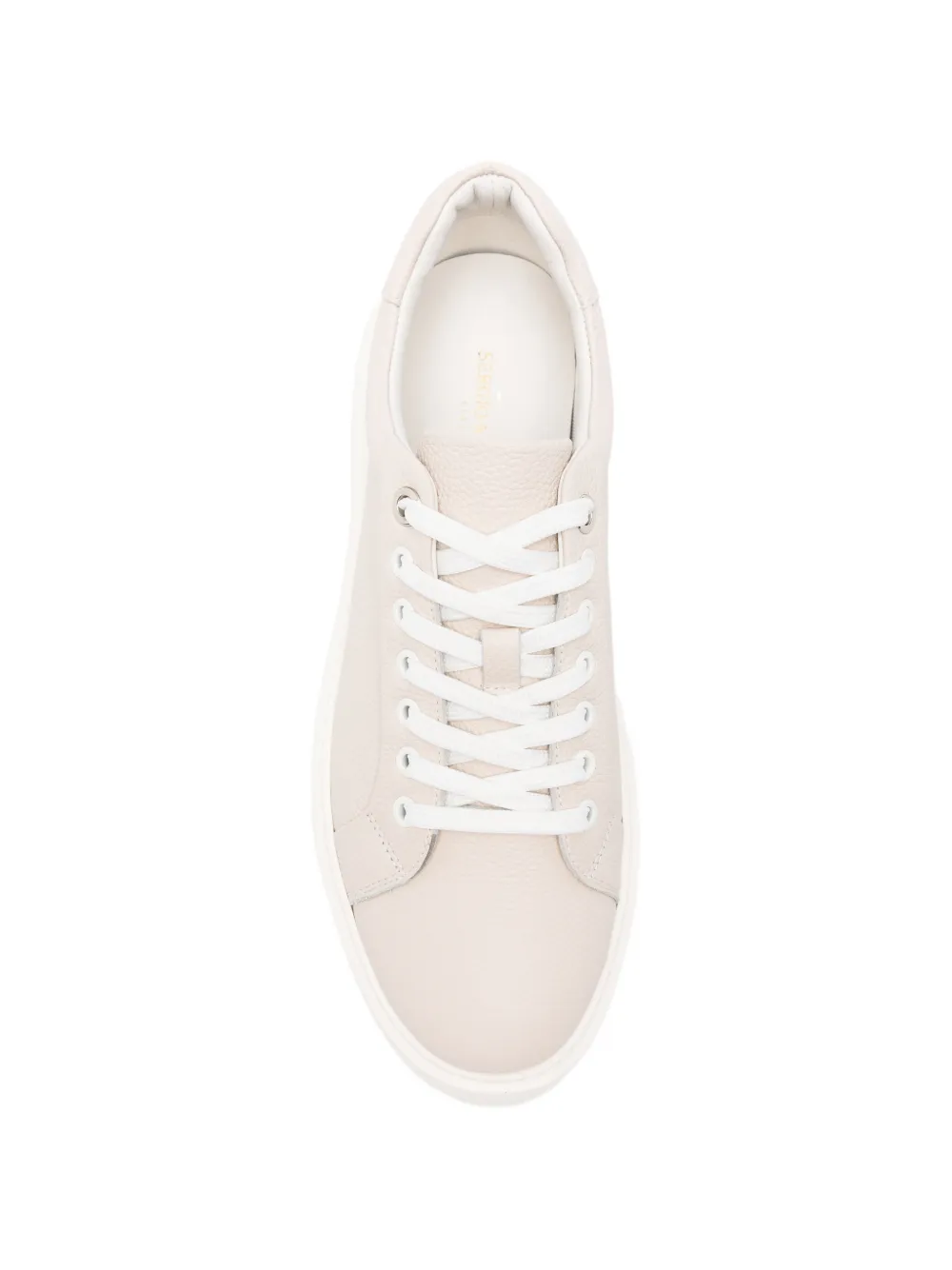 SERGIO MORETTI FIRENZE pebbled leather sneakers Grijs