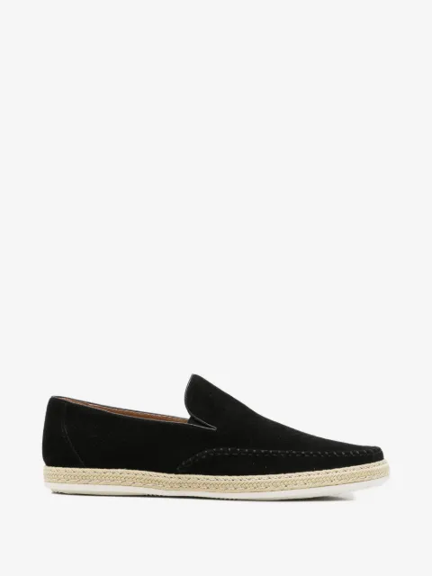 SERGIO MORETTI FIRENZE suede penny loafers
