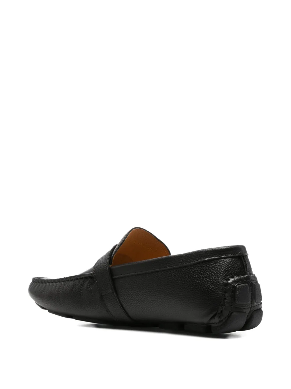 SERGIO MORETTI FIRENZE Loafers van bewerkt leer Zwart