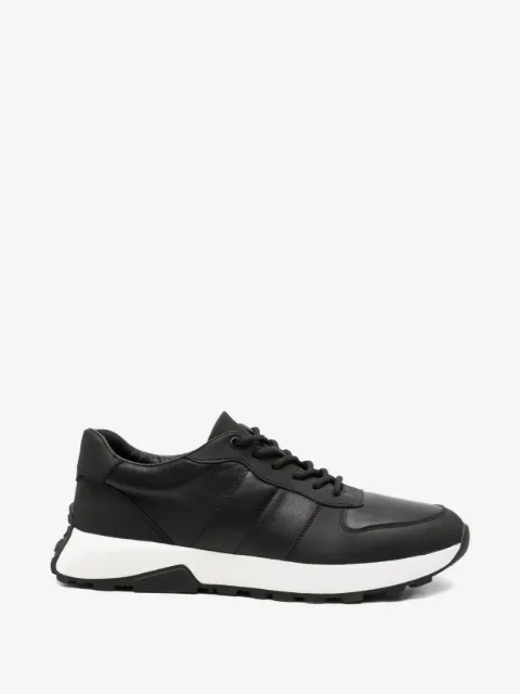 SERGIO MORETTI FIRENZE panelled leather sneakers