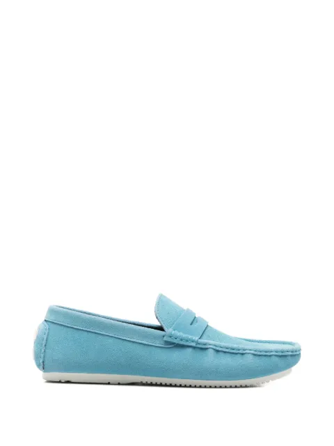 SERGIO MORETTI FIRENZE suede penny loafers