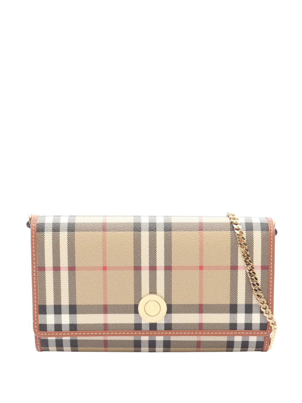 Burberry Pre-Owned Nova Check chain wallet - Toni neutri