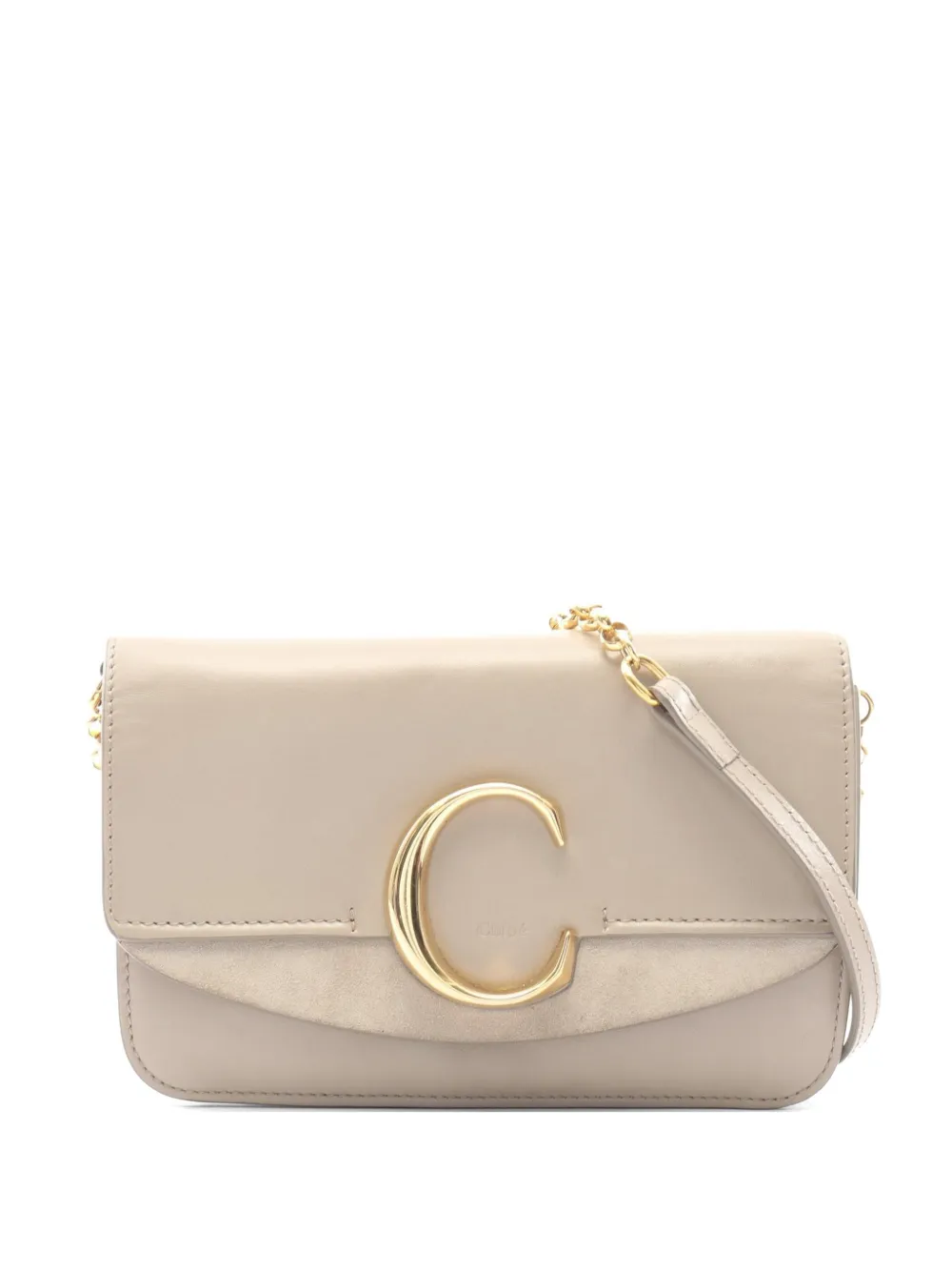 Chloé Pre-Owned 2000s Chloé C shoulder bag - Toni neutri