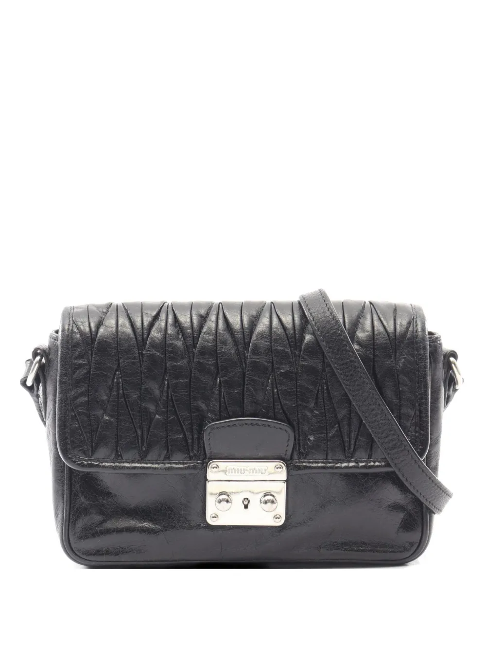 Miu Miu Pre-Owned 2000s matelassé mini bag - Nero