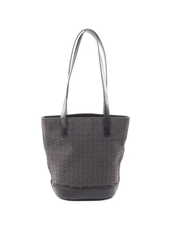 Celine Pre-owned 2000s C Macadam Tote Bag in Black