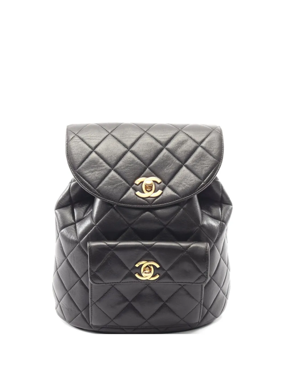 CHANEL Pre-Owned 1994-1996 quilted-leather backpack - Black