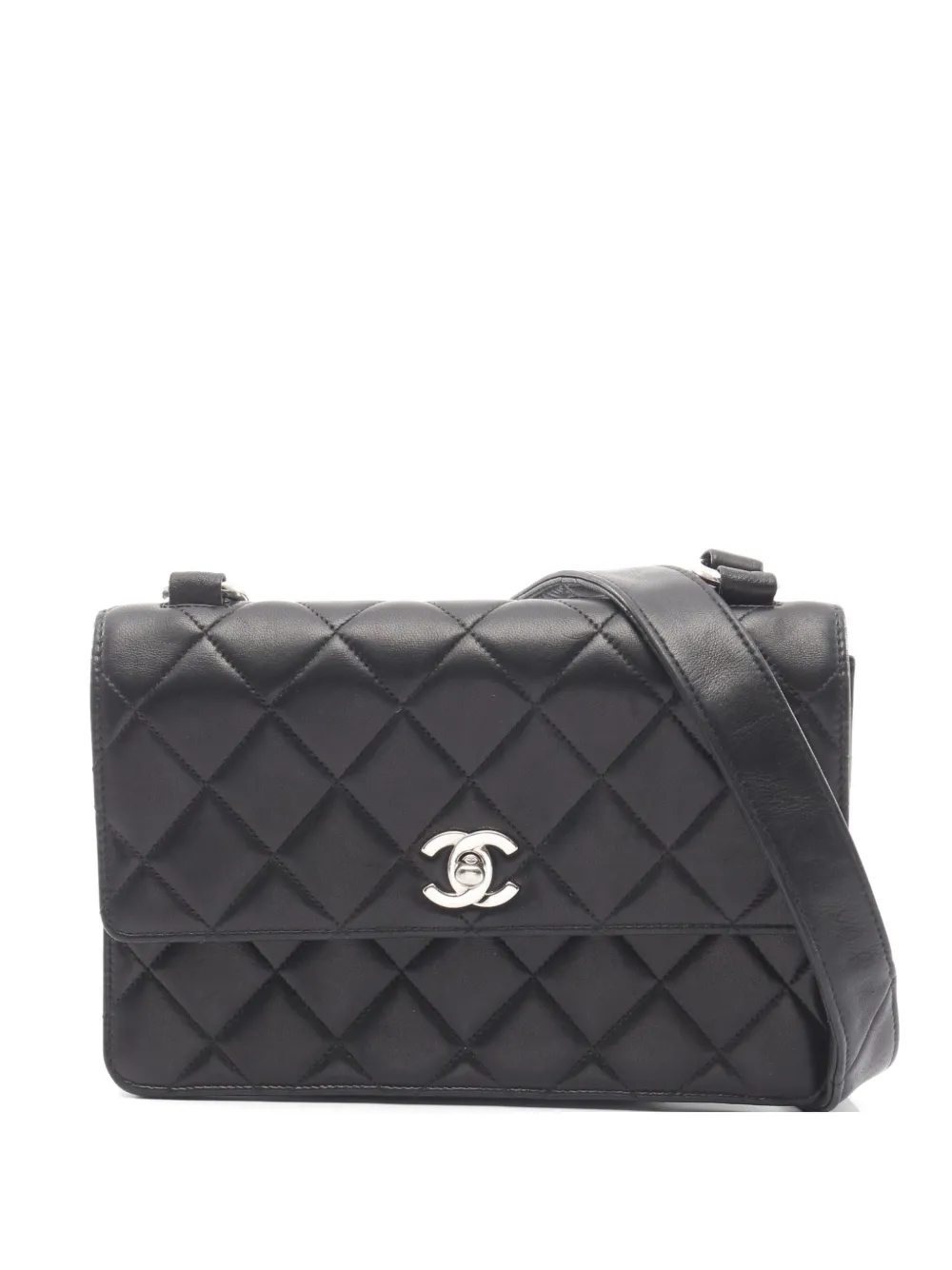 CHANEL Pre-Owned 1996-1997 Matelassé CC turn-lock shoulder bag - Nero