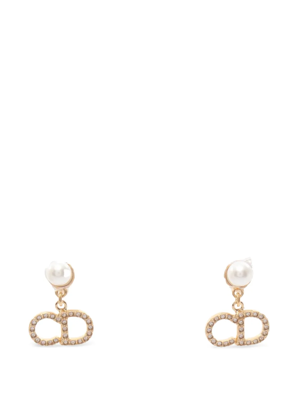 Christian Dior Pre-Owned CD-pendant earrings - Oro
