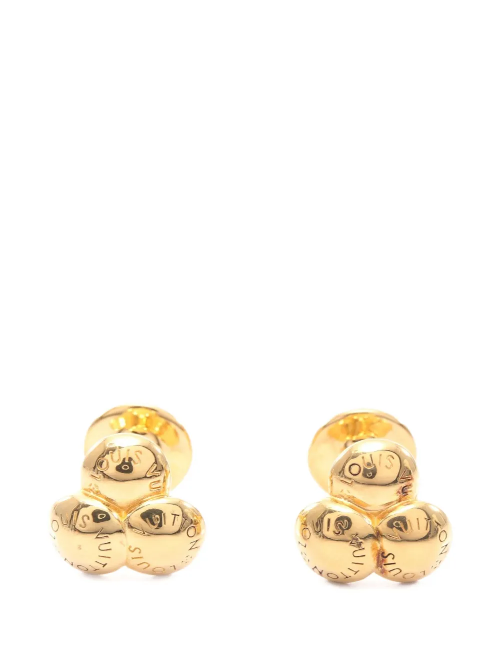 Louis Vuitton Pre-Owned 2020s De Manchette bouquet cufflinks - Oro