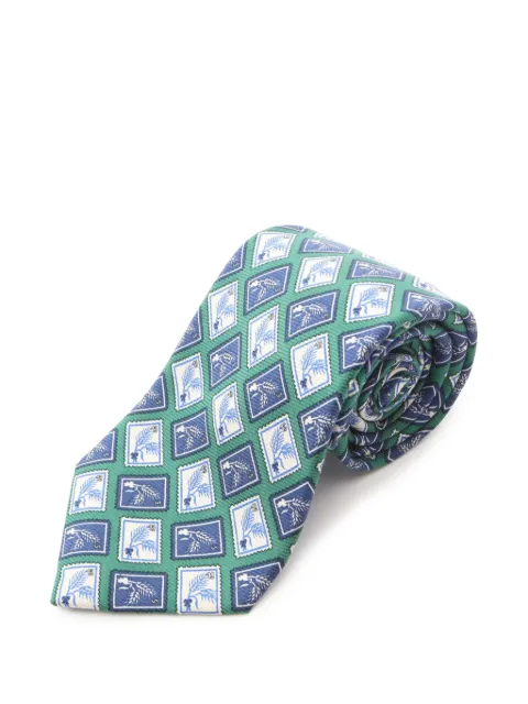 CHANEL Pre-Owned 1986-1988 stamp-print silk tie