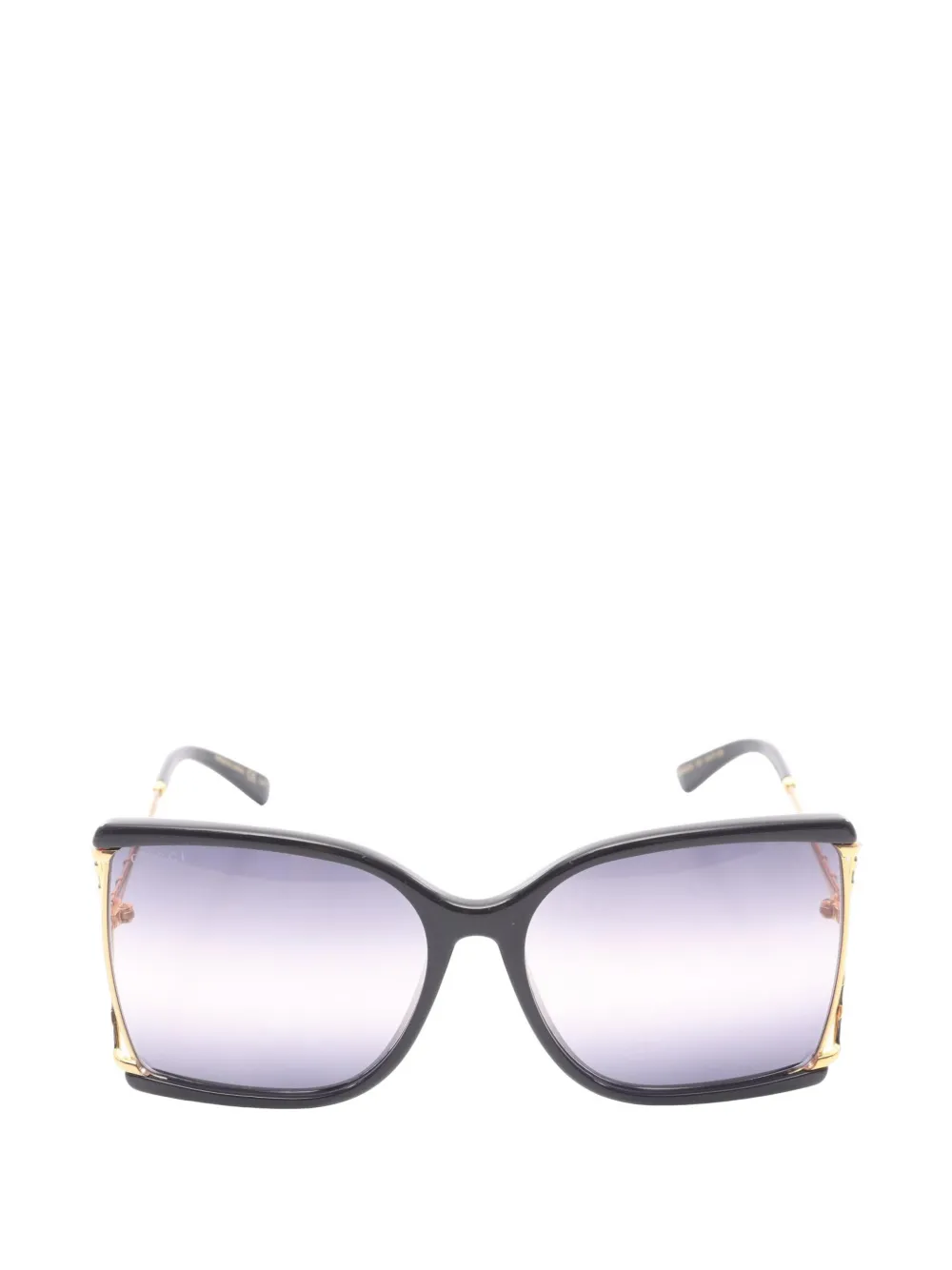 Gucci Pre-Owned 2020s oversized butterfly sunglasses - Schwarz